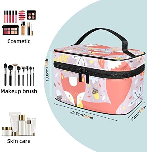 Bolsa de maquiagem do Yoyoamoy para mulheres meninas de mulheres, bolsa de maquiagem de bolsa de cosméticos grande, bolsa