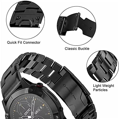 SERDAS Titanium liga Watchband Quickfit Wrist Wels for Garmin Fenix ​​7x 7 6 5 5x Plus/6 6x Pro 3 3HR/Forerunner 935 945
