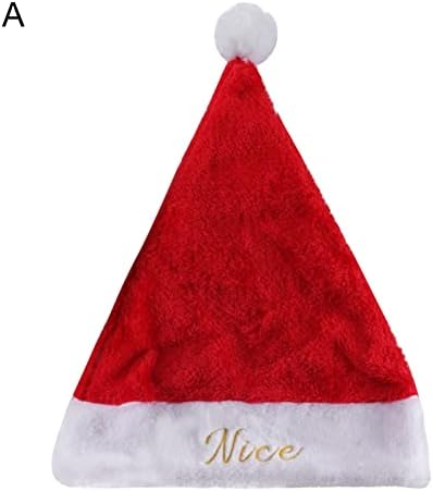 Hat de chapéu de Natal bordado decore o clássico chapéu de natal clássico não drenado