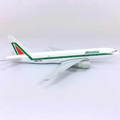 1/400 escala Alitalia 777 Modelo de avião de avião plano Modelo de liga Diecast Plane de alta simulação Modelo para coleta