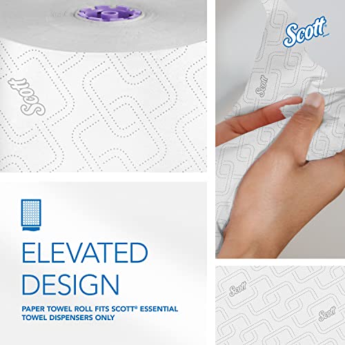 Scott® essencial toalhas de rolagem dura de alta capacidade, com design elevado e absorção Pockets ™, para dispensadores