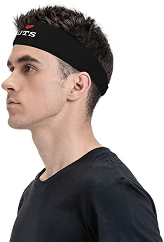 Eu amo sluts1 headwearwear u unisex esportes bandas de pêlo de cabelo esticadas faixas de cabeça não deslizantes para ioga