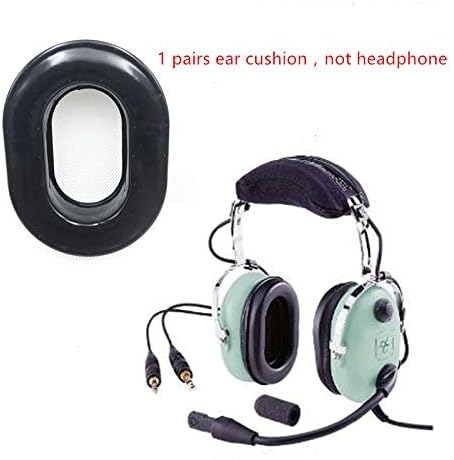 Seales de orelha de gel almofadas de orelha compatíveis com o fone de ouvido da série da série David Clark H10 com tampas de vedação