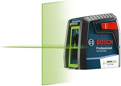 Bosch GLL40-20G Green-Bancos Autonivelante Laser Cross-Line & Basics Tripé leve de 60 polegadas com bolsa