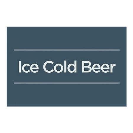 CGSignLab | Cerveja gelada gelo -Janela da Marinha Básica se apega | 30 x20