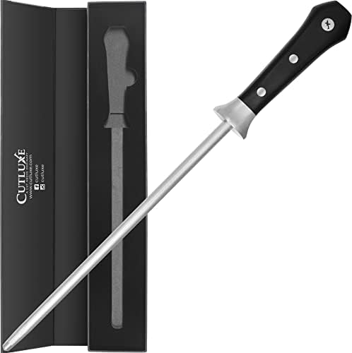 Cutluxe Santoku Knife & Sharneding Haste - Aço alemão de alto carbono forjado - Tang completo e ninhada Sharp - design ergonômico -
