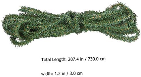 Guirlanda de pinheiro verde da guirlanda de natal bestoyard guirlanda de vegetação suave para coragem de férias decoração de artesanato de árvore 730x3cm