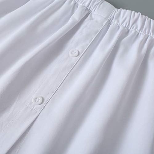 Tampas falsas de camadas ajustáveis ​​para meninas para garotas Mulheres meia-comprimento dividindo uma versão Mini