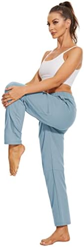Sorto de moletom de carga de algodão de algodão do SpecialMagic Yoga Lounge Straight Pernas Jersey com 5 bolsos com zíper