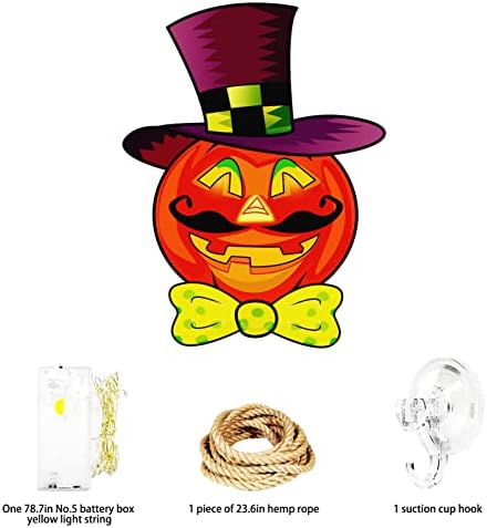 Xugenxes Halloween iluminou a decoração da silhueta de férias- 15 *12 de abóbora- iluminação suspensa decoração de halloween