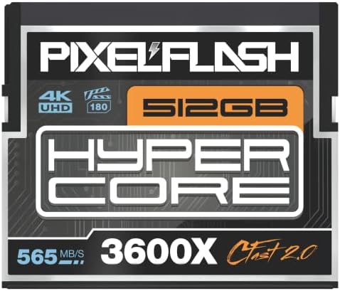512 GB de pixelflash hypercore CFast 2.0 cartão de memória 3600x Velocidade 560MB/S SATA3 VPG-130 CFAST CARD COMPATÍVEL W/DSLR Cinematic