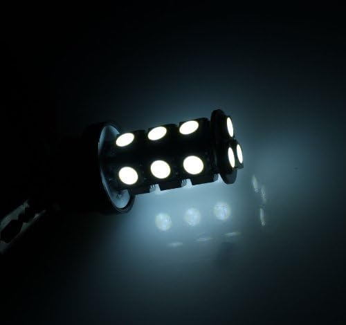 TuningPros LEDBL-3156-WS18 Backup reverso lâmpadas LED 3156, 18 SMD LED White 2-PC Conjunto