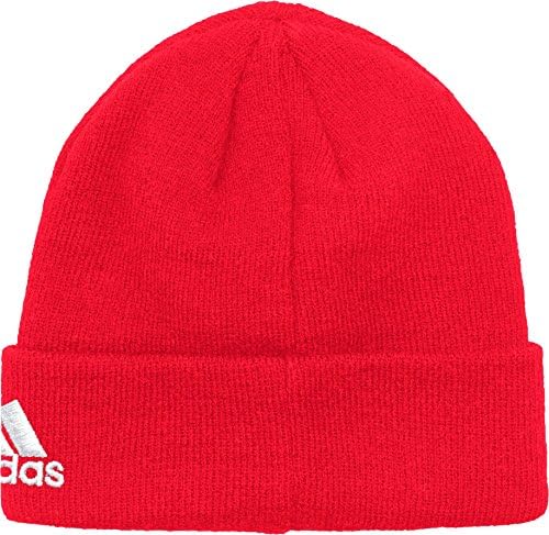 Adidas Men's Detroit Red Wings Basic Red Knit Beanie
