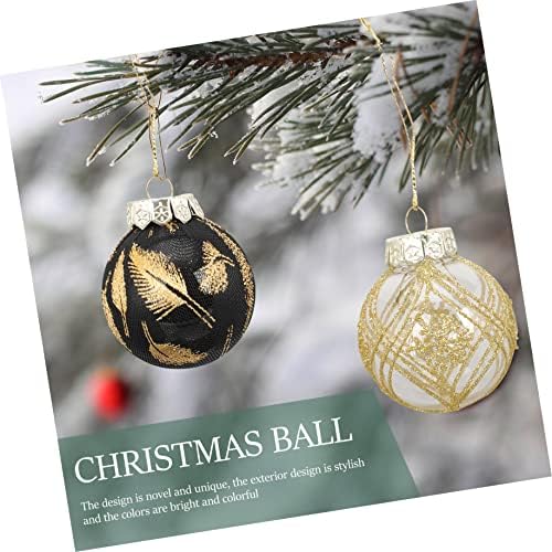 PretyZoom 50 PCs Ornamentos pendurados bolas de bola de pingentes de pingentes de pingentes de árvore de árvore de Natal