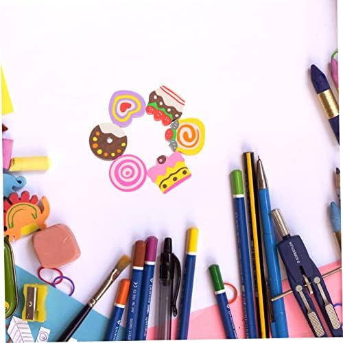 Hemoton 18pcs Adorador A borrachas de coração para crianças Eraser Eraser Eraser Melhor Eraser Bachere Presens Crianças Decoração Infantil
