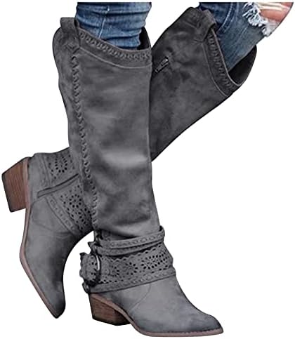 Boots Sapatos Botas Cowboy Cowboy Botas Hollootas Botas para Mulheres Botas Vintage Botas Femininas Boas Femininas para
