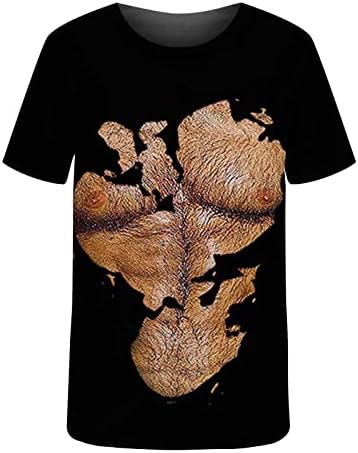 Men's Daily T-Shirt Graphic 3D Prinha de manga curta Tops Streetwear Tees básico Camisetas redondas Treino atlético Tshirts