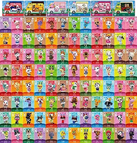 Kowvowz] 102 PCS NFC Villager Cards Compatível com Animal Crossing New Horizon [96pcs selecionados Villager e 6 cartões Sanrio].
