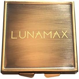 Lunamax Condom Carting Case para bolso ou viagens - Discretamente segura e protege dois preservativos -brass