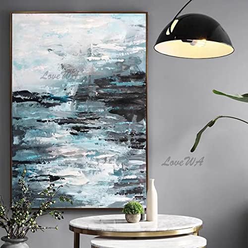 Pintura a óleo pintada à mão na tela azure rough mare Oceano Paisagem de arte pinturas a óleo na arte da parede de lona para decorações