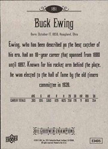 2011 Upper Deck Goodwin Champions #181 Buck Ewing Baseball Hall of Fame Multisport Multisport Card NM-MT