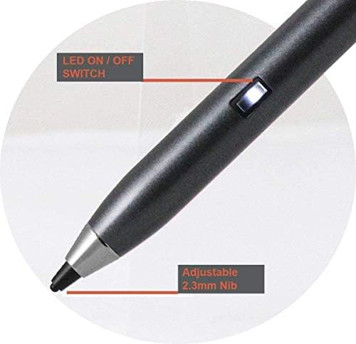 Caneta de caneta ativa digital de ponto de prata broonel - compatível com o tablet Chuwi Hipad Plus Touchscreen 11