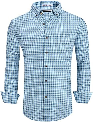 Alex Vando Mens Button Down Down Wrinkle Wrinkle Free Strety Print Business Casual Casual Casual