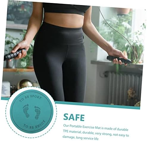Besportble Salping Mat Yoga Knee Pad JumPrope para Fitness acolchoado de tape