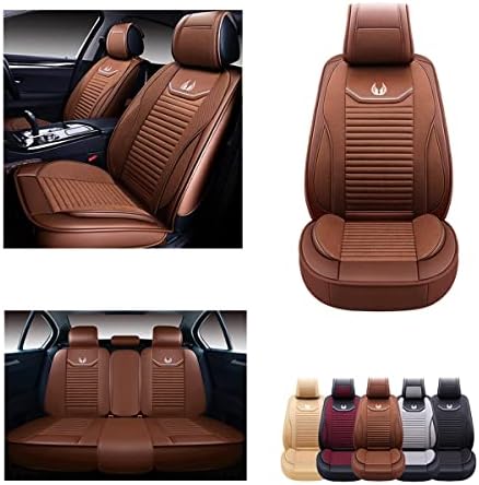 Oasis Auto Car Seat Capas Acessórios Conjunto Full Premium Nappa Cushion Protector Universal Fit para a maioria dos
