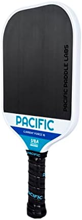 Pacific Paddle Labs Pickleball Pickleball, fibra de carbono cru, opções de 13 mm e 16 mm, raquete de pickleball aprovada