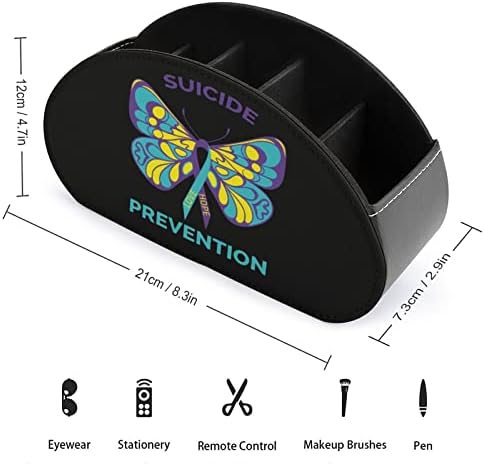 Consciência de prevenção de suicídio Ribbon Butterfly TV Remote Control titular
