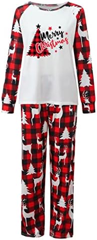 XBKPLO Family Christmas PJS Conjuntos de combinação, pijama de Natal de pijama de pijamas Conjunto de pijamas de Natal de
