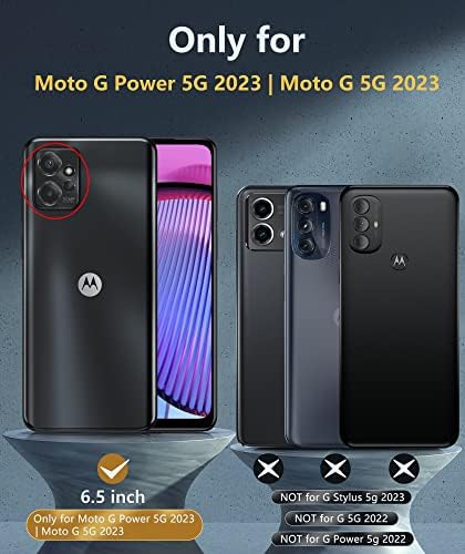 Para Motorola Moto G -Power -5G 2023 Caso: Moto G 5G 2023 Caixa de telefone celular - Casos de capa de silicone protetores - Proteção completa Capas móveis de borracha à prova de choque fosco