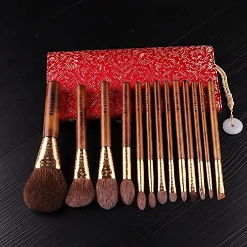 CuJux Makeup Brushes Ferramentas Série Tradicional Jacquard Teave Saco Cosmético