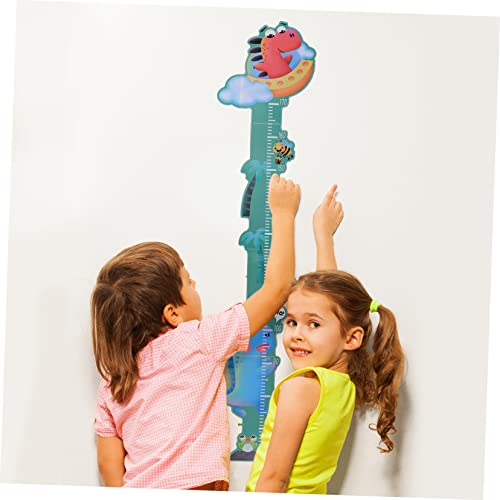 Adesivos de presente de altura da altura do veemon para crianças decoração da sala de crianças 3pcs Régua de crescimento da parede régua de altura removível Decalques de parede de altura do animal adesivo de parede de altura de altura decalque