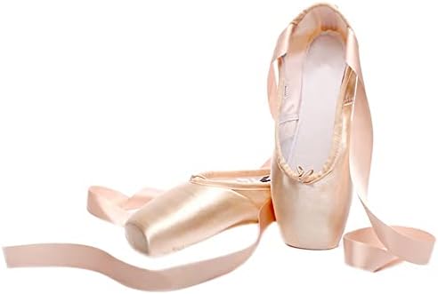 BininBox Box's Canvas Ballet Dance Toe Sapatos Profissionais de cetim Pointe