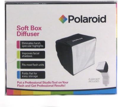 Polaroid Mini Universal Studio Soft Box Flash Difusor para a Nikon 1 J1, J2, J3, V1, V2, V3, S1, D40, D40X, D50, D60,