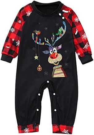 Conjunto de pijamas de Natal em família, pijamas de Natal para a família Matching Matching Christmas Holiday Pijamas Pijama