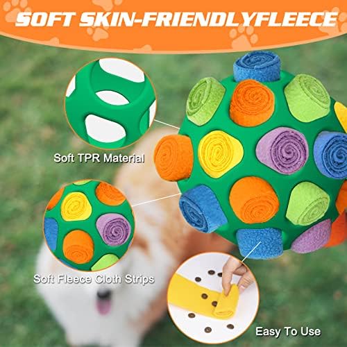 Luckdoor Dog Toys para tédio e estimulante e interativo brinquedos para cães Snuffle Ball Incentivar habilidades de forrageamento