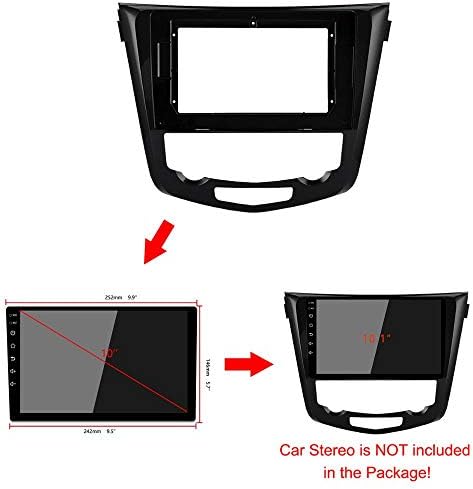 Estrutura de fáscia de rádio de carro de 9 polegadas para Nissan X-Trail 2015-2019 DVD GPS Navi Player Painel Dash Kit
