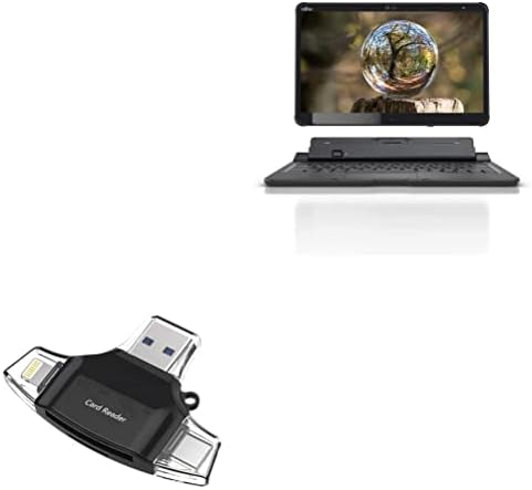 Boxwave gadget compatível com Fujitsu estilístico Q7311 - AllReader SD Card Reader, MicroSD Card Reader SD Compact USB para Fujitsu Stylistic Q7311 - Jet Black