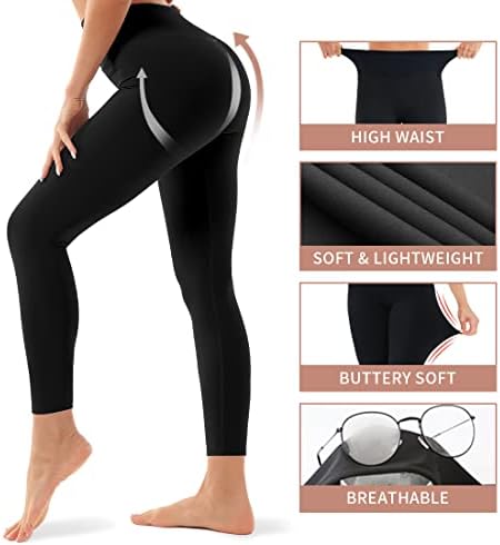 4 Leggings de embalagem para mulheres elevador de altura Controle de barra