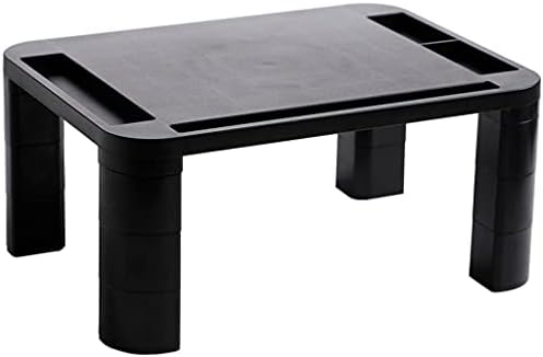 SBSNH Monitor Stand Riser com altura ajustável e organizador de armazenamento para computador, impressora, laptop, mesa com suporte para telefone