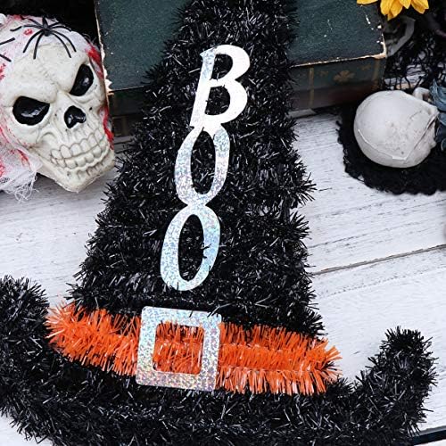 Sewacc Witches chapéus Halloween chapéu de bruxa pendurado ornamento chapéu de bruxa hap parede de decoração de figurino acessório