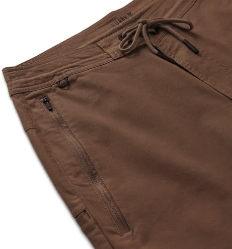 Shorts de parada do Roark Mens 2.0, bolsos frontais de grandes dimensões e ventilação traseira perfeita para viajar