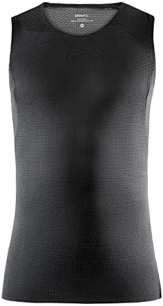 Craft Sportswear Men's Pro Dry Nanoweight SL Top | Tampa do tanque de treino sem mangas | Wicking leve e de umidade