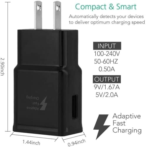 Adaptador de parede rápido adaptável carregador micro USB para ZTE Grand S Pro abalado com Urbanx Micro USB Cable cabo 4ft Kit de