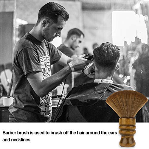 Grande pavilhão de pescoço de escova de barbeiro para corte de cabelo, escovas de cabelos profissionais de cabelo de barbeiro