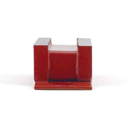 MAGNÉTICA MASTER LM-20BX2 CAPA DE MAGNET, tipo industrial com orifícios de montagem pintados de vermelho, 3 de comprimento,