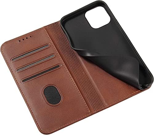 Caso Bkuane Compatível com iPhone 12 Pro Max 6.7 , PU Couro Folio Flip Wallet Caixa à prova de choque com slot de cartão e estojo